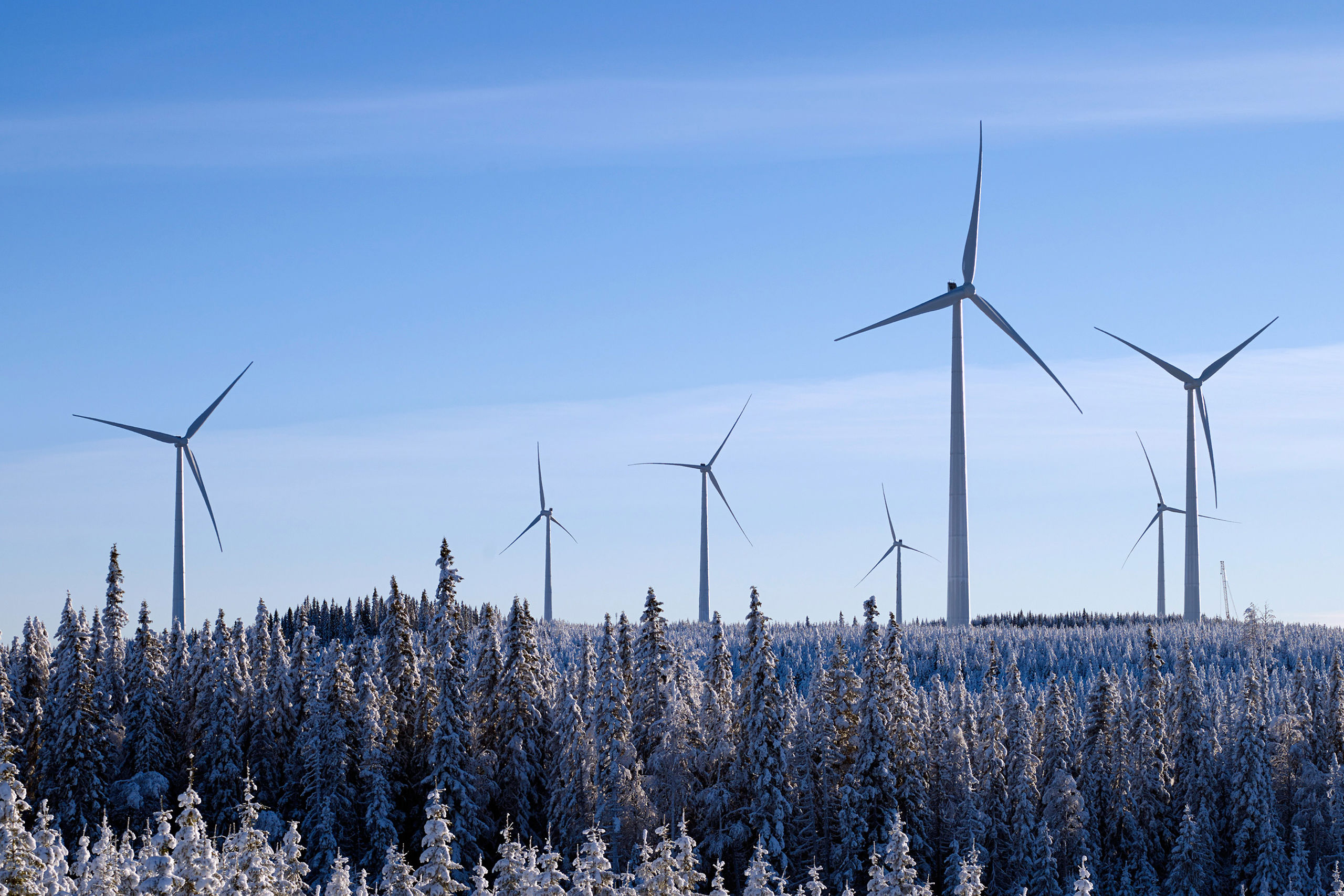 Stamåsen wind farm in Sweden